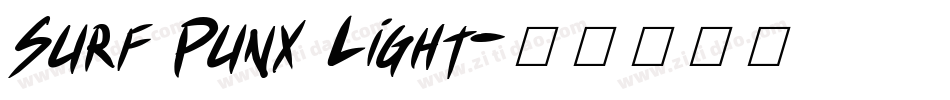Surf Punx Light字体转换